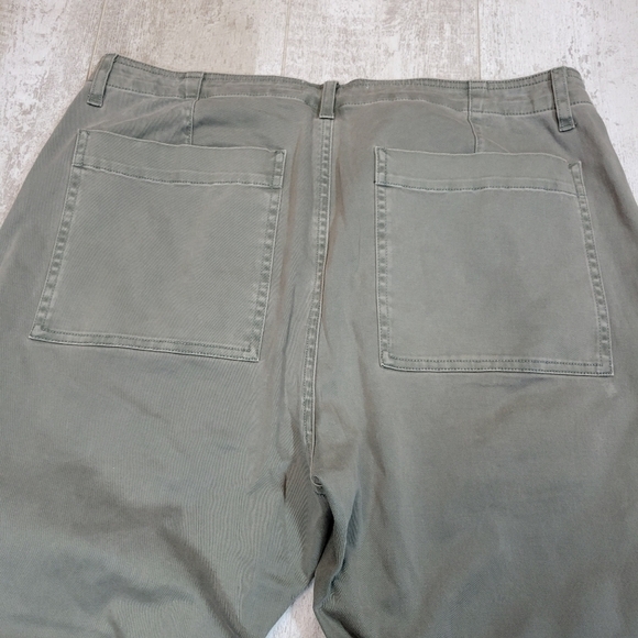 Pistola Lace Up Ankle Army Green Cargo Crops Pants - Picture 7 of 10